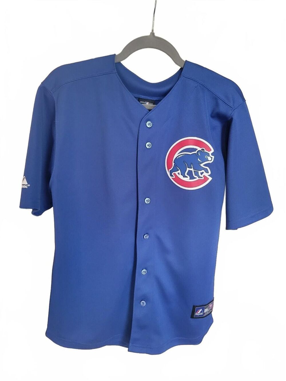Majestic Chicago Cubs Derrick Lee #25 Baseball Jersey Blue Size Medium *Look*
